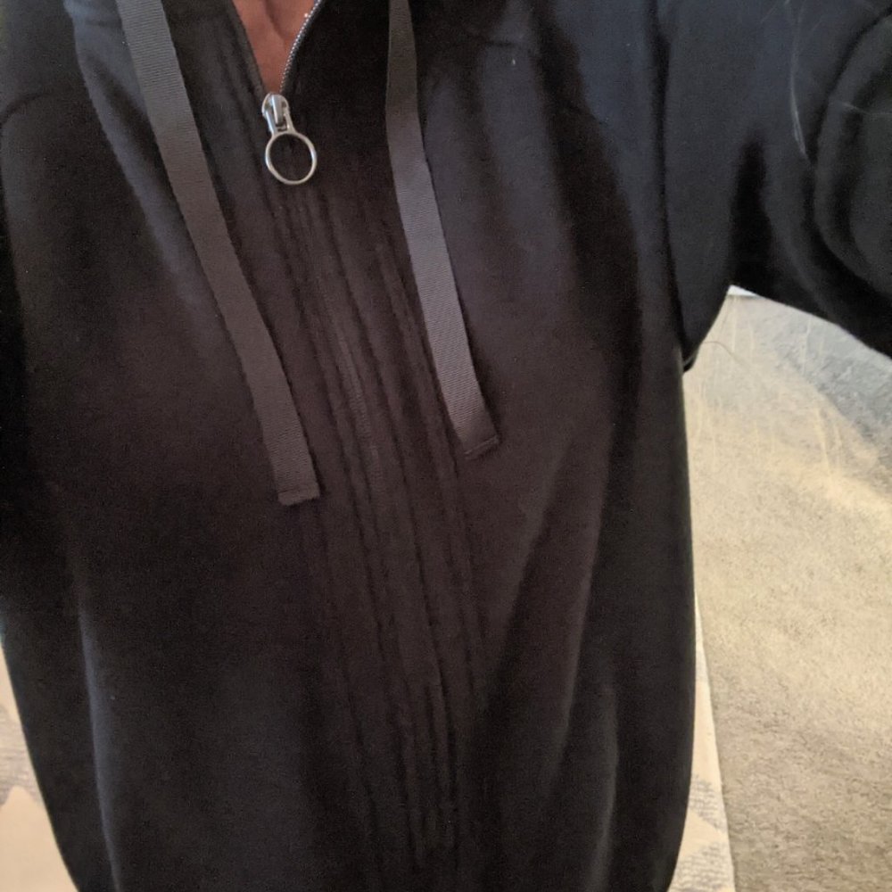 Athleta long black sweatshirt/jacket M - Picture 4 of 13